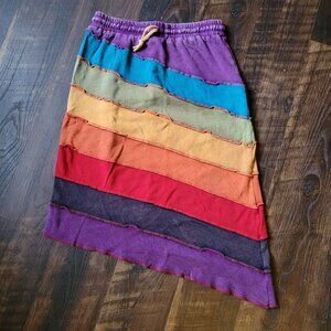 Shopoholic Fashion Rainbow Hippie Skirt
